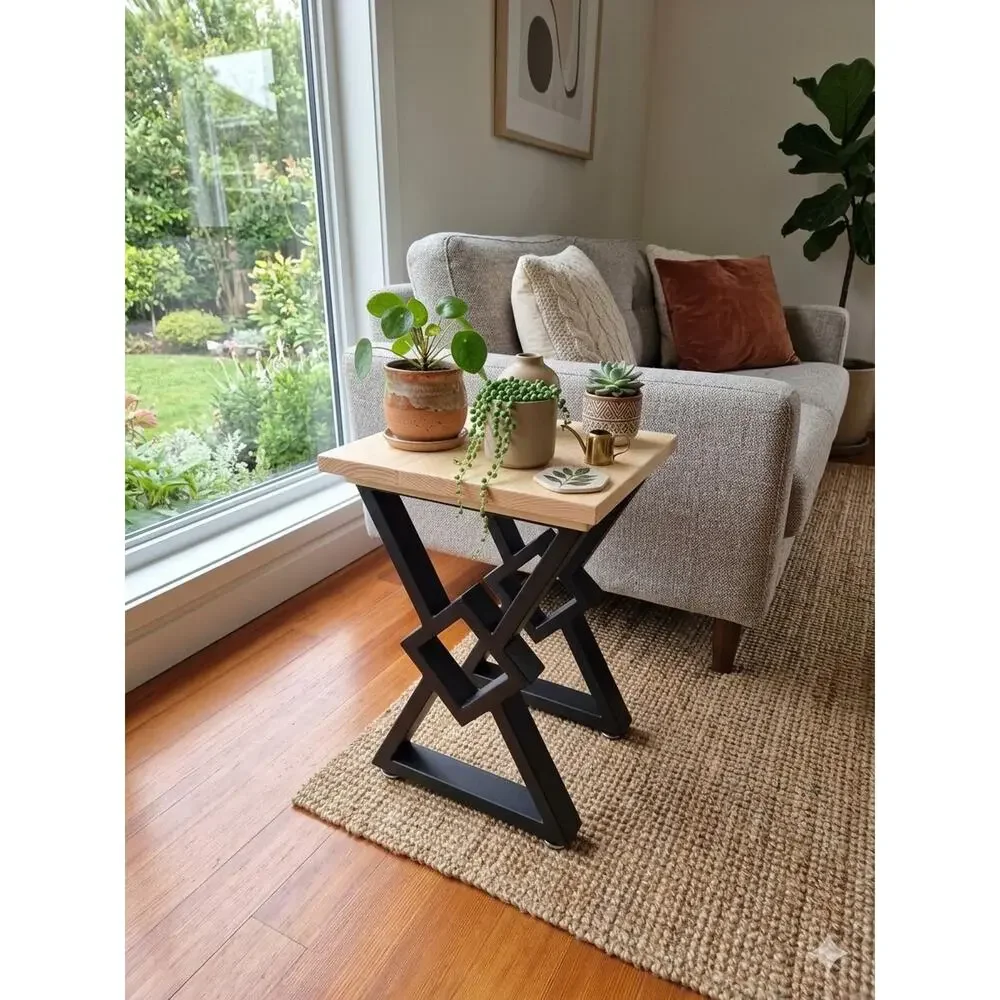 Handcrafted plant stand and or side table